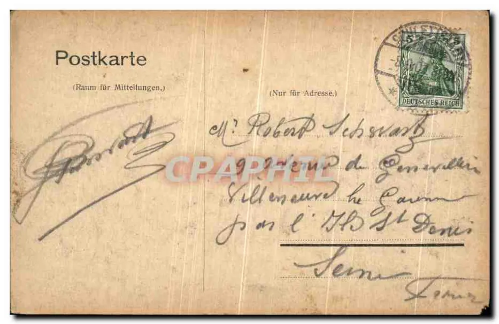 Rappoltsweiler (Süd-Vogesen) — Villa dans le Kurpark — Verlag der Carolabad A.-G., Rappoltsweiler - Rückseite