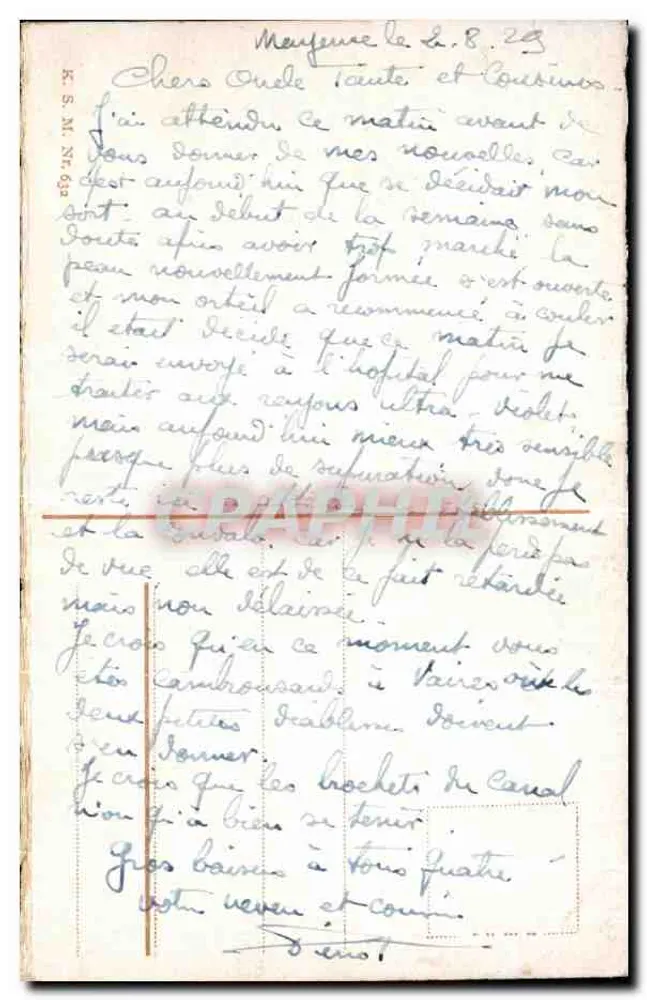 Mainz, Ansicht unter der Stassenbrücke — Verlag S.M. Nr. 634 - Rückseite
