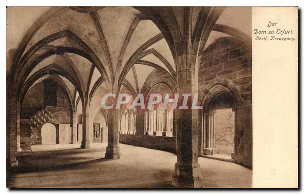 Dom zu Erfurt — Oestil Kreuzgang — Oestil - Vorderseite
