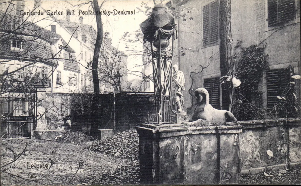 जर्हार्ड्स गार्टेन मिट पोनियाटोव्स्की-डेन्कमाल — लेप्ज़िग — पी. नं. 1907 - आगे
