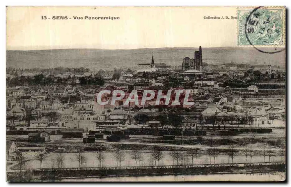 Sens - Vista Panorâmica — Coleção J. D. Sen - Frente