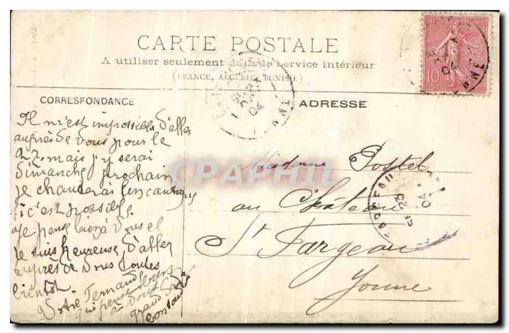 Sens - A Grade do Arcebispo — Coleção P. R. S. - Verso