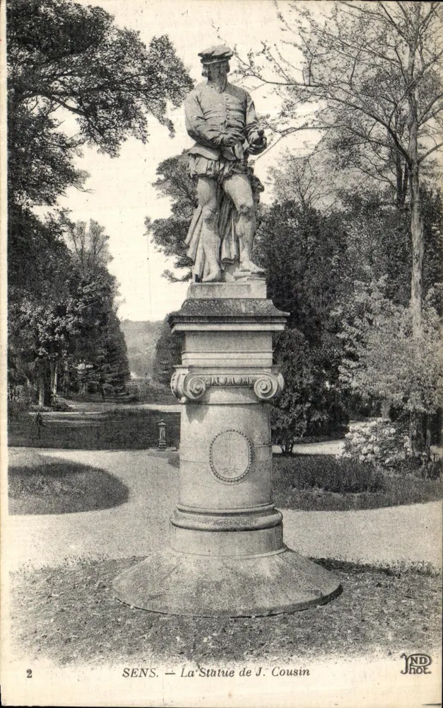 Sens — A Estátua de J. Cousin — Impr. ND Roe - Frente