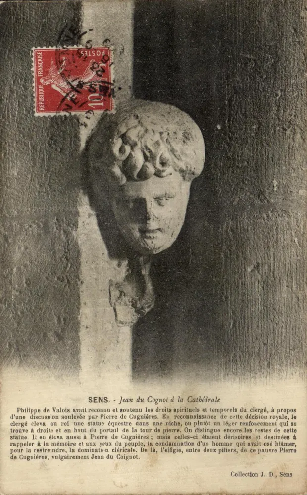 Sens - Jean du Cogniot an der Kathedrale — Sammlung J. D., Sens - Vorderseite
