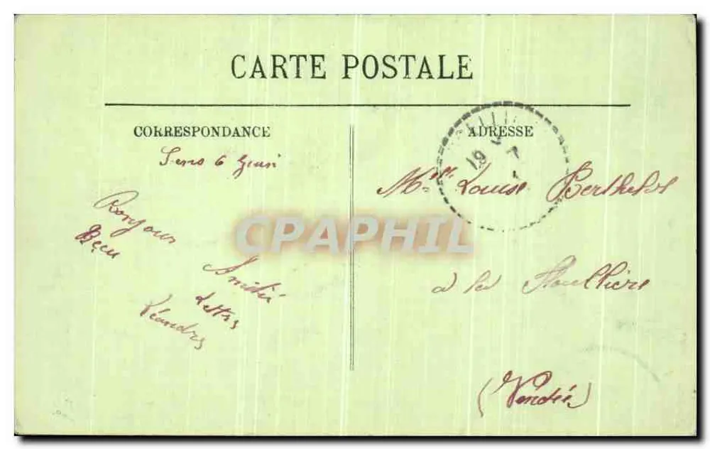 Sens — A Fachada da Catedral — LL. — n°120 - Verso