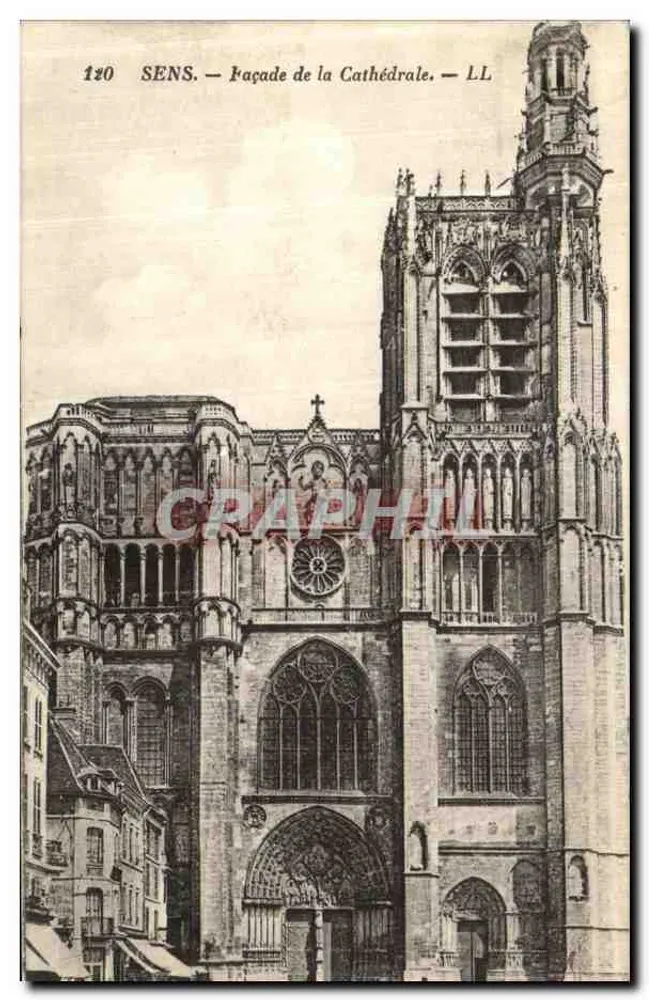 SENS — Fachada da Catedral — LL - Frente