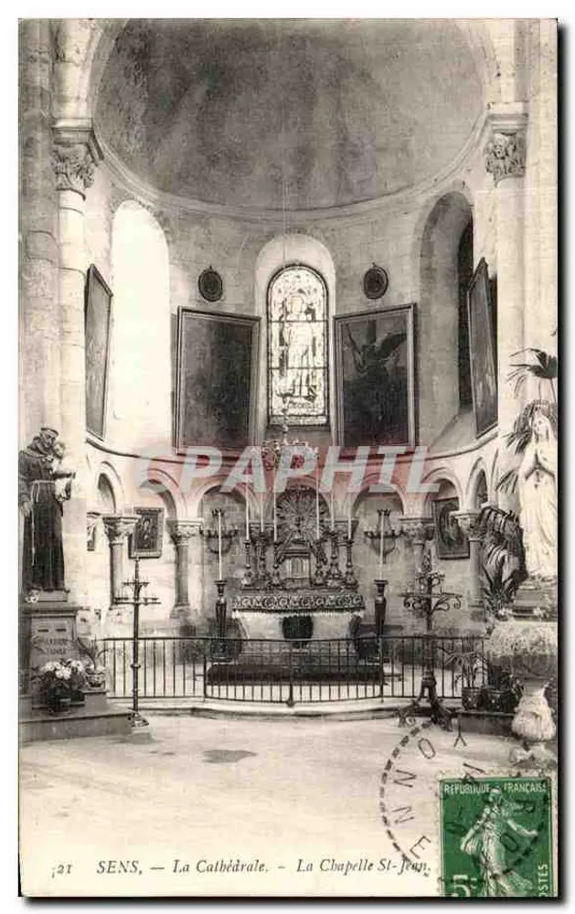 Sens — Die Kathedrale — Die Kapelle Saint-Jean - Vorderseite