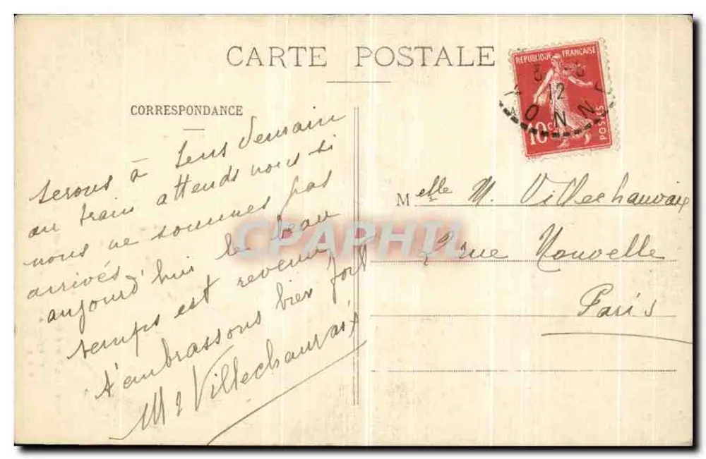 Sens — Nordseite der Kathedrale und Kapelle St-Jean (ältester Teil des Gebäudes) — Collection P.-R. S. - Rückseite