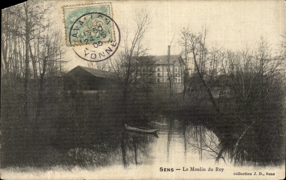 Sens — Le Moulin du Roy — éditeur impr. sur la carte, collection J. D., Sens - Frente
