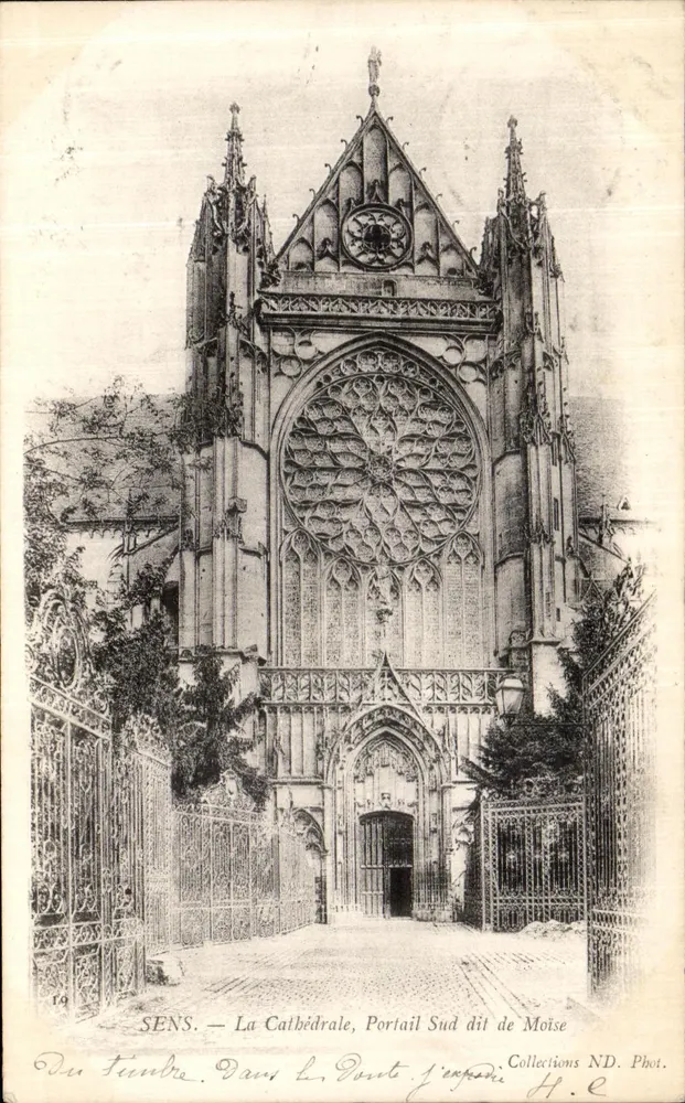 SENS — Die Kathedrale, Südtor genannt 'von Mose' — Collections ND. Fot. H.C. - Vorderseite