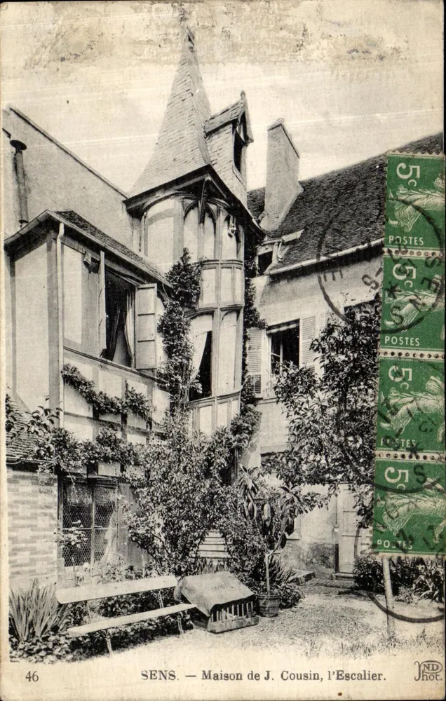 SENS — Maison de J. Cousin, l'Escalier — éditeur ND HOT, n°46 - Frente