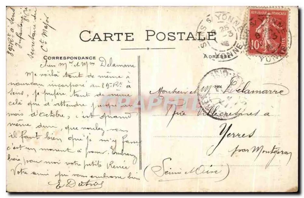 Sens — A Catedral de São Etienne (século XIII) — Coleção P. R.-S. - Verso