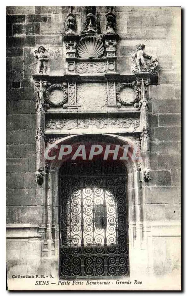 Sens — Kleine Renaissance-Tür — Grande Rue — Sammlung P.R.-S. - Vorderseite