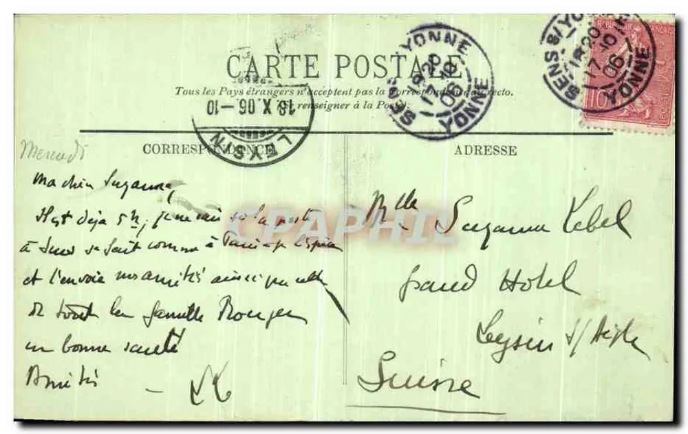 Sens — A Catedral — A Porta de Abraham — LL. - Verso