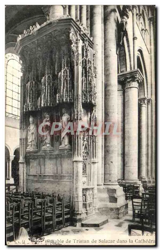 Faltblatt von Tristan de Salazar in der Kathedrale — Collection R. - Vorderseite