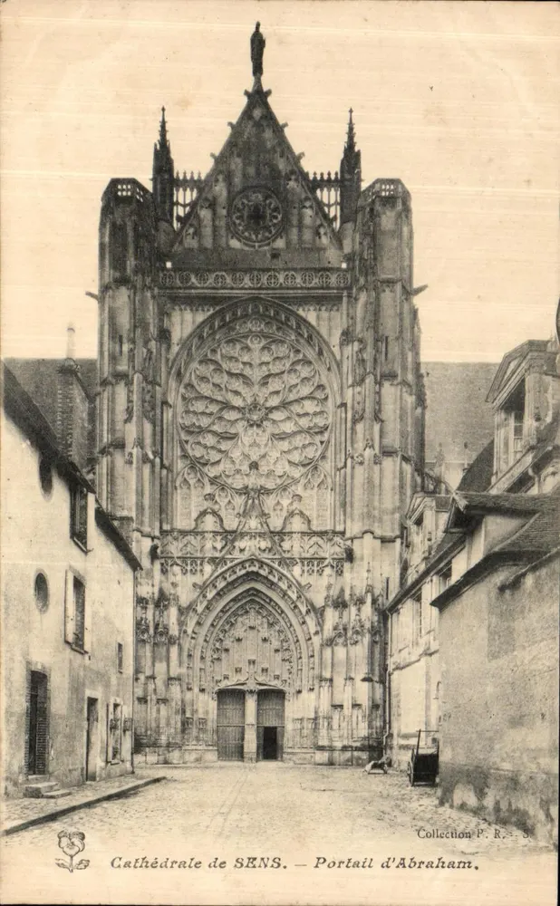 Catedral de SENS — Portal de Abraham — Coleção P. R. - Frente