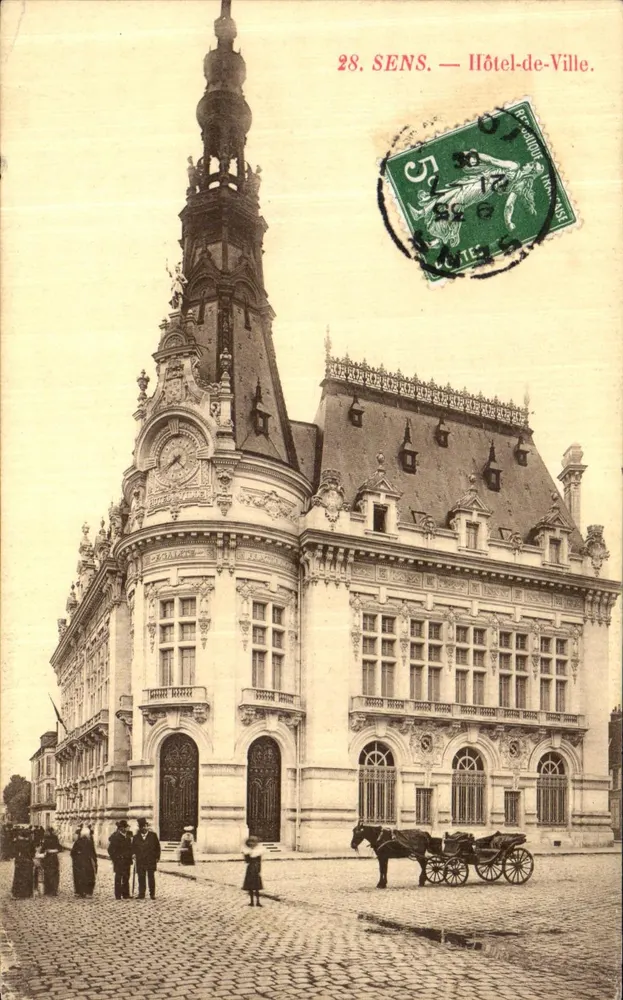 Sens — Hotel de Ville — Editor desconhecido, n° 28 - Frente