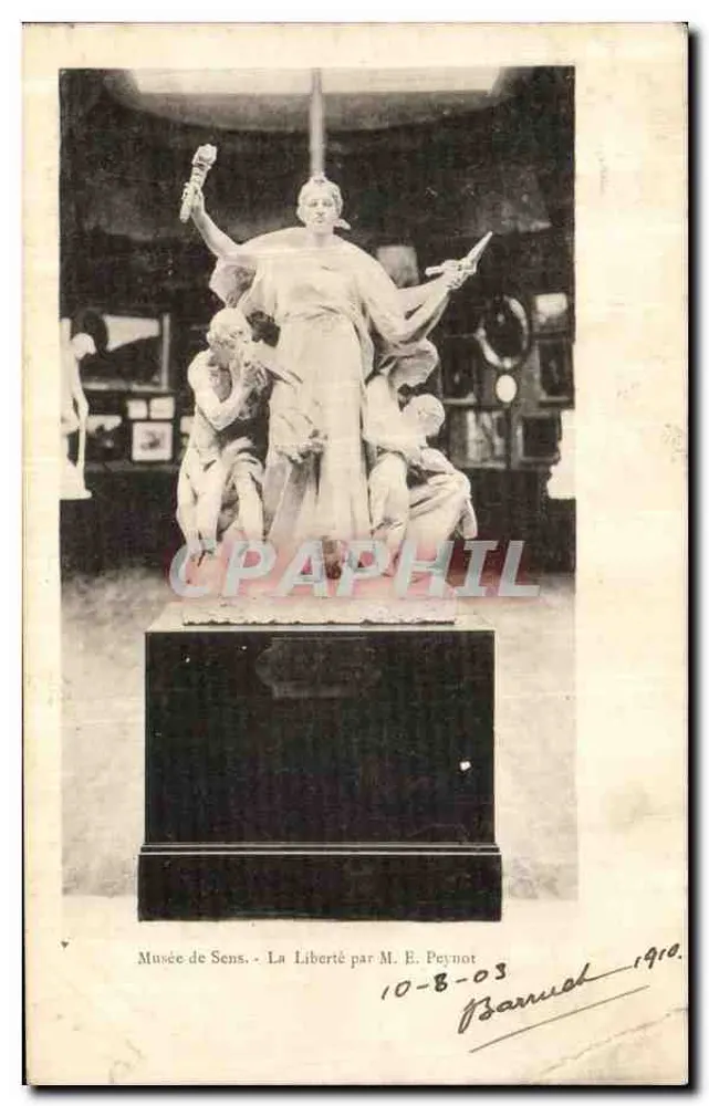 Musée de Sens — La Liberté par M. E. Peynot — éditeur Barnuel - Frente