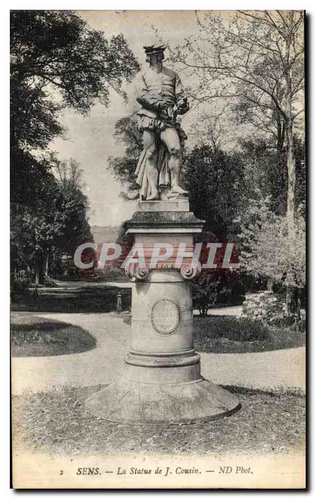 Sens — A Estátua de J. Cousin — ND Phot. - Frente
