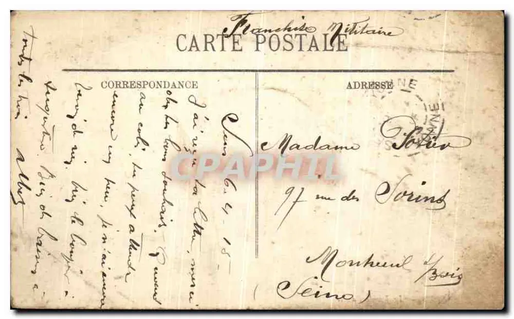 Sens — O Jogo de Paume — Edição N.G. n°104 - Verso