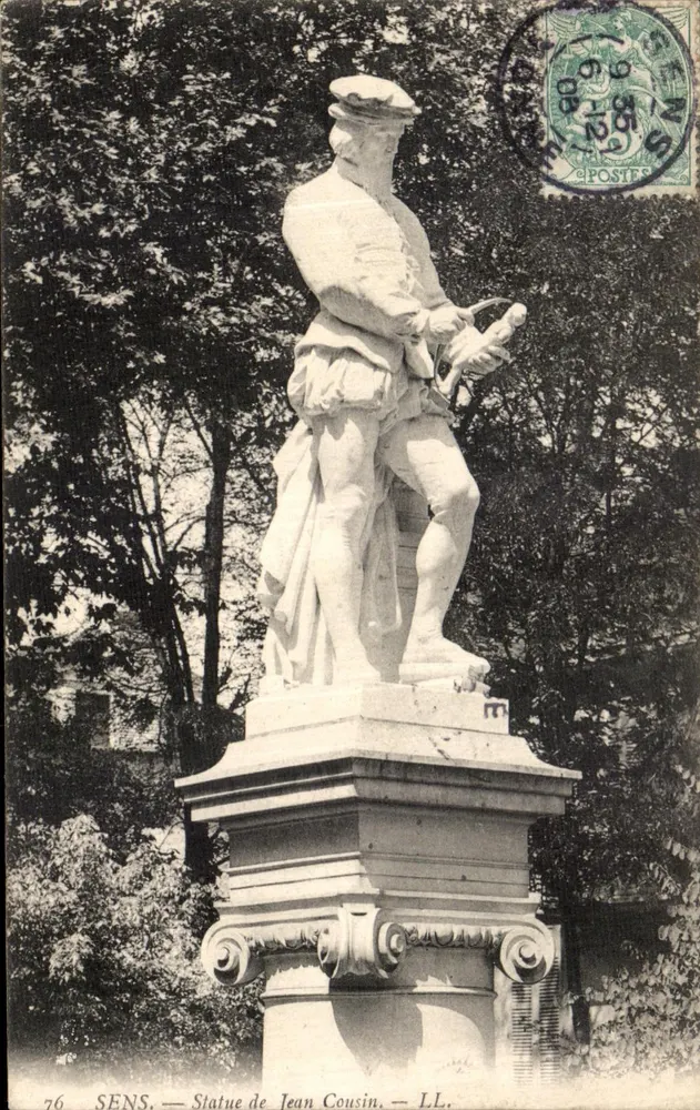 Sens — Estátua de Jean Cousin — LL. - Frente