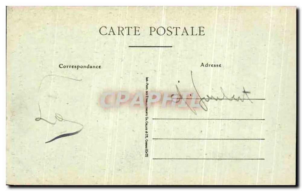 SENS — Die Kathedrale — Das Portal des Mose — Poulain-Rocher, Verlag, Sens - Rückseite