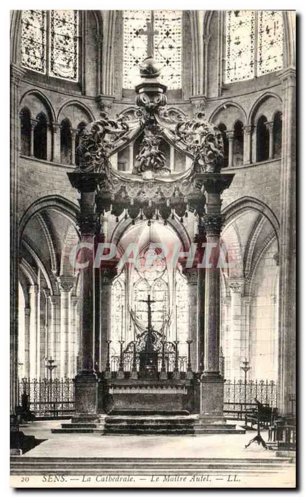 Sens — A Catedral — O Altar-Mestre — LL, n°20 - Frente