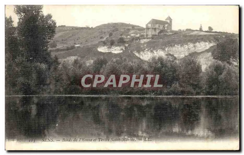 Sens — Ufer der Yonne und Landschaften Saint-Martin — LL. - Vorderseite