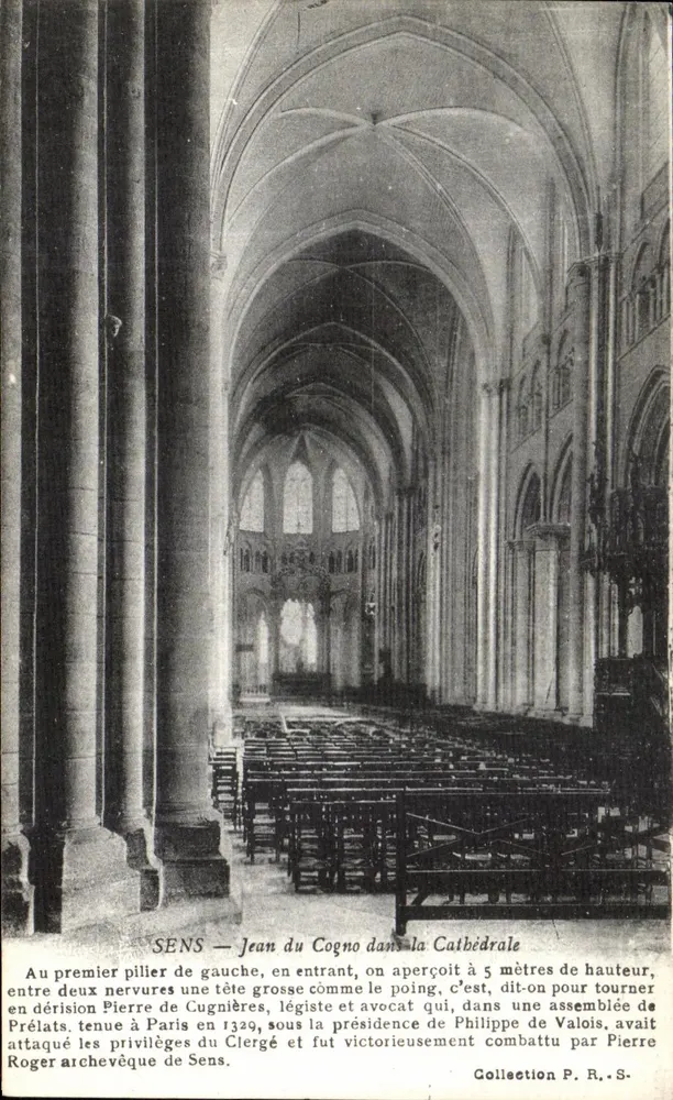 SENS — Jean du Cogno na Catedral — Coleção P. R. S. - Frente