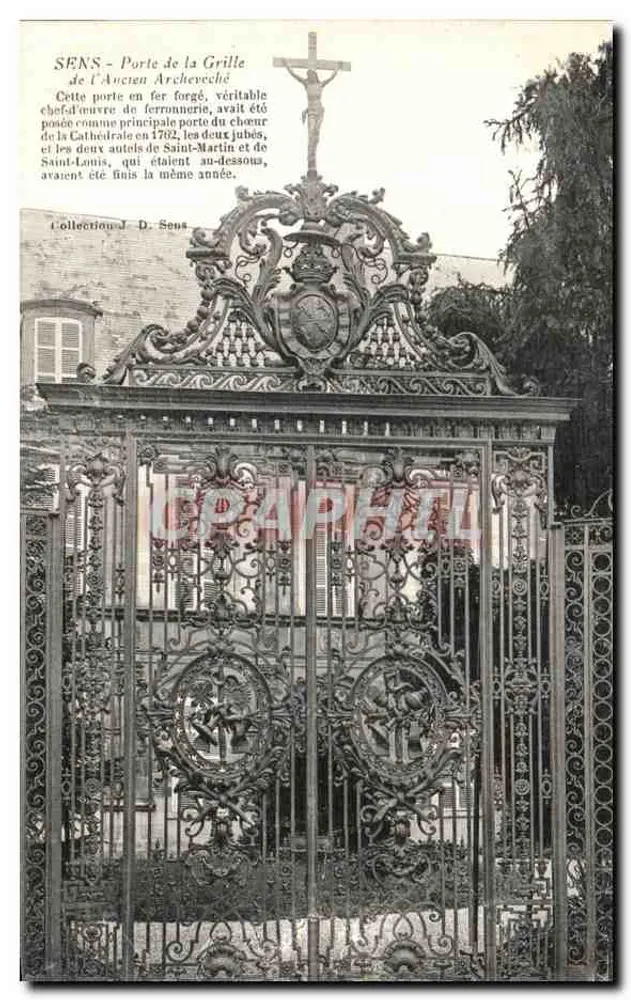 Sens - Tor der Alten Erzbischöflichen Residenz — Sammlung J. D. Sens - Vorderseite