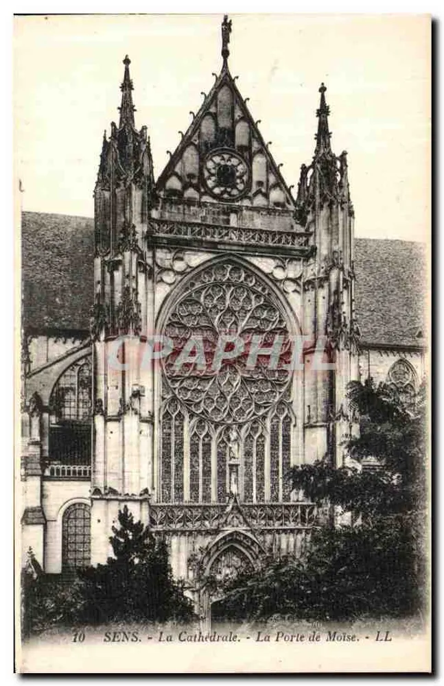 Sens - Die Kathedrale - Die Tür Moses - LL - Vorderseite