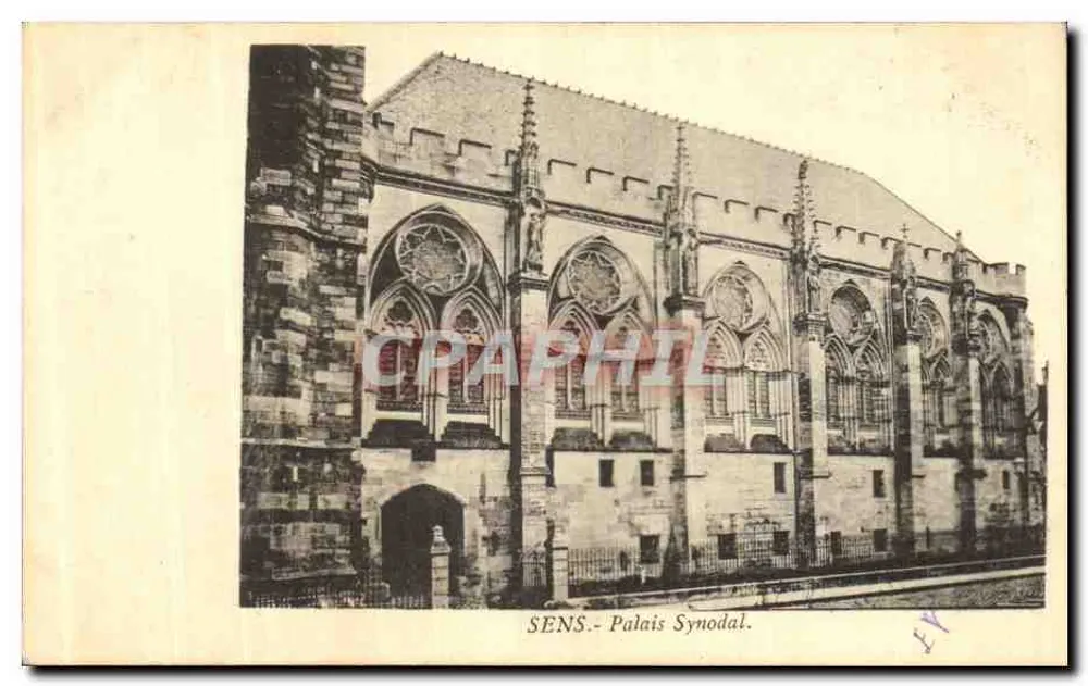Sens - Palácio Sinodal — editor não visível, número de série ilegível - Frente