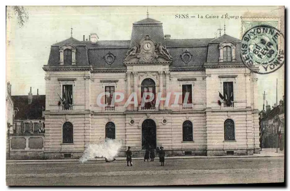 Sens — La Caisse d'Épargne — éditeur anonyme - Frente