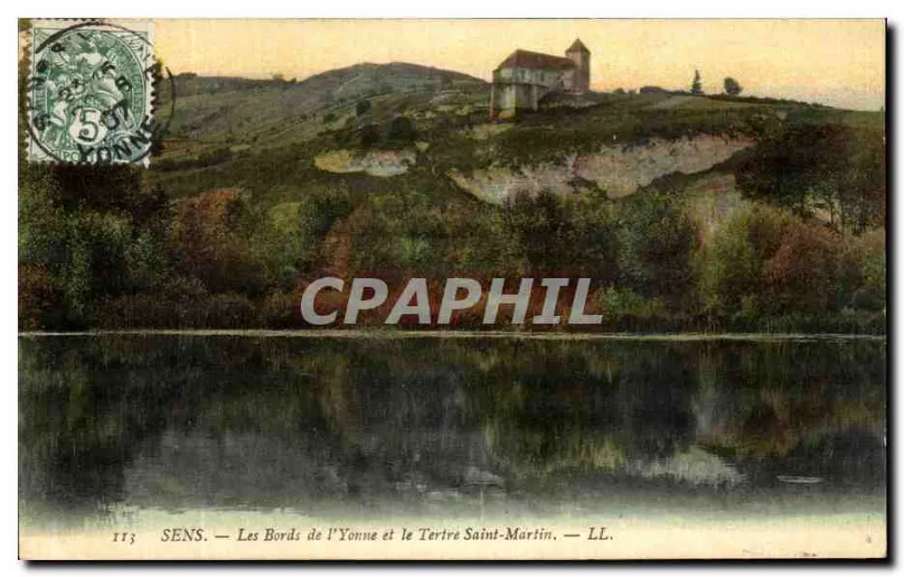 Sens - Die Ufer der Yonne und der Tertre Saint-Martin - LL. - Vorderseite