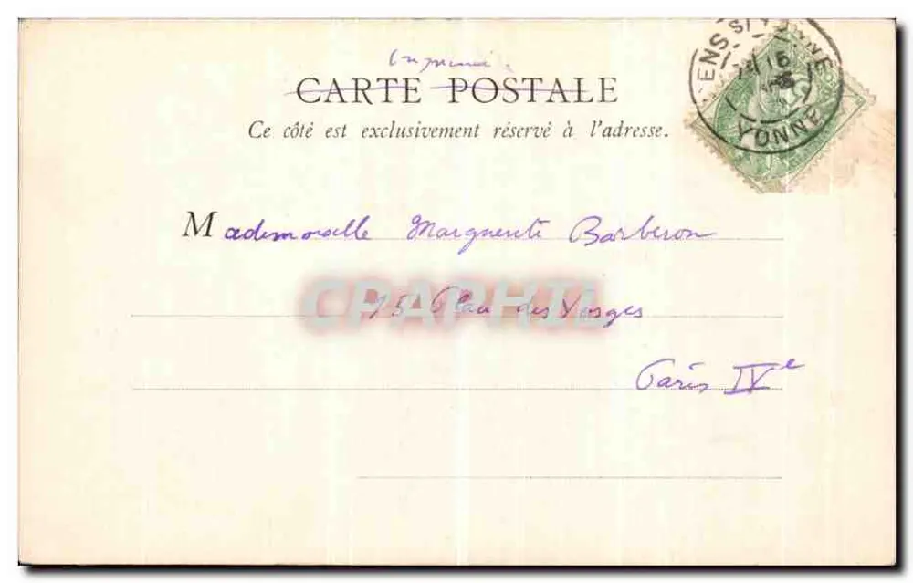 Ponte sobre a Yonne — Sens — B.F., Paris - Verso
