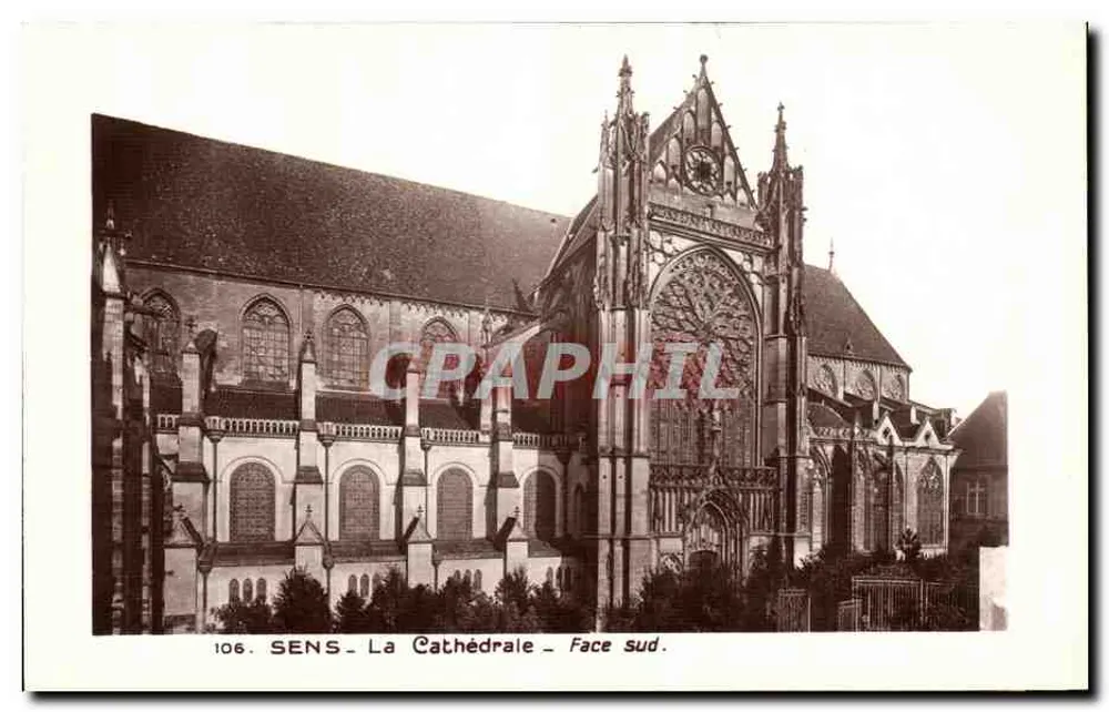 Sens - A Catedral - Face sul — série 106, edição Grand Palais - Frente