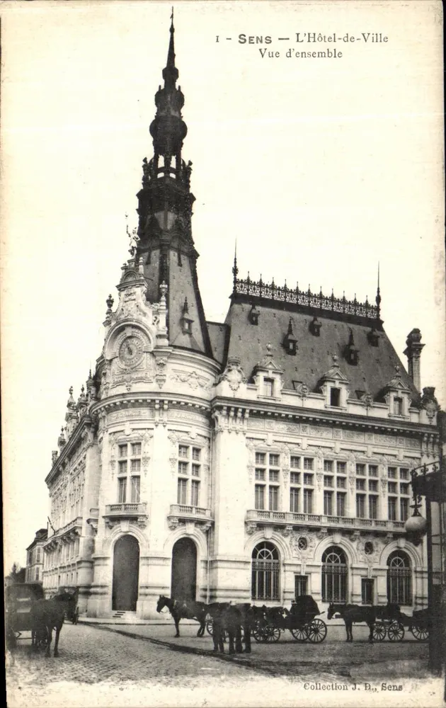 Sens — Rathaus — Übersicht — Sammlung J. B., Sens - Vorderseite