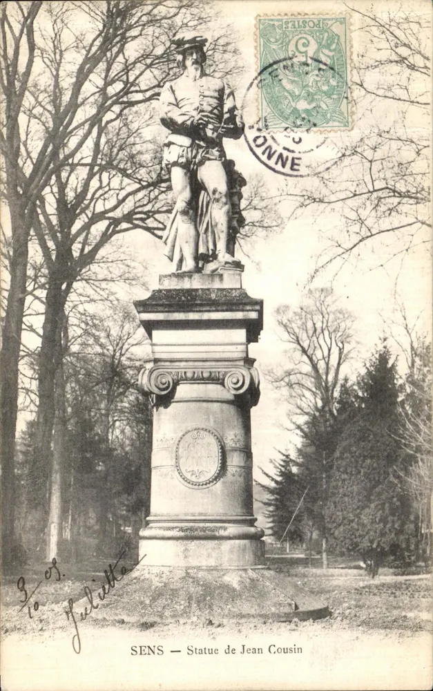 SENS — Estátua de Jean Cousin - Frente