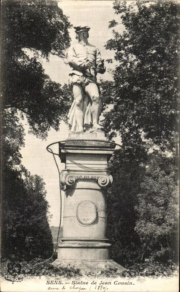 Sens — Estátua de Jean Cousin — obra de Chajun (1890) - Frente