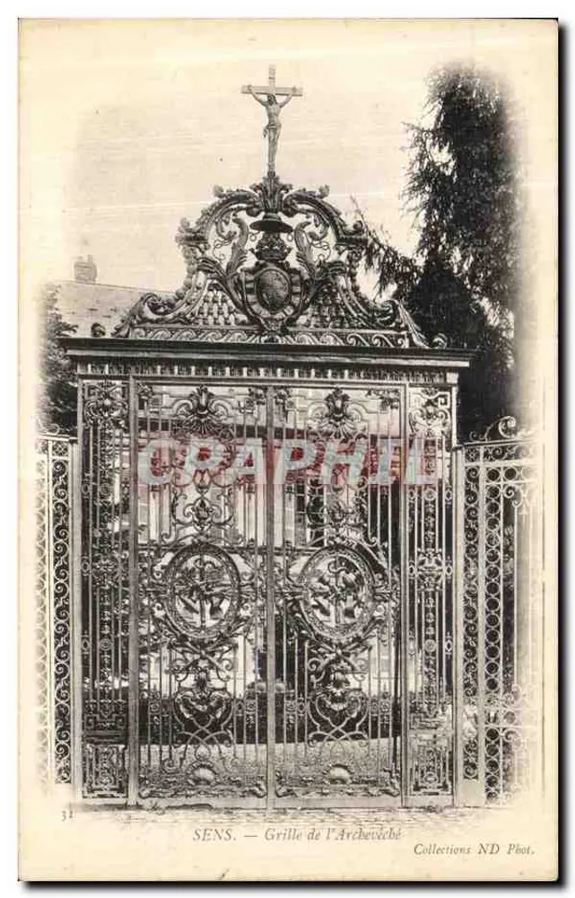 SENS — Grade do Arcebispo — Coleções ND Fot. - Frente