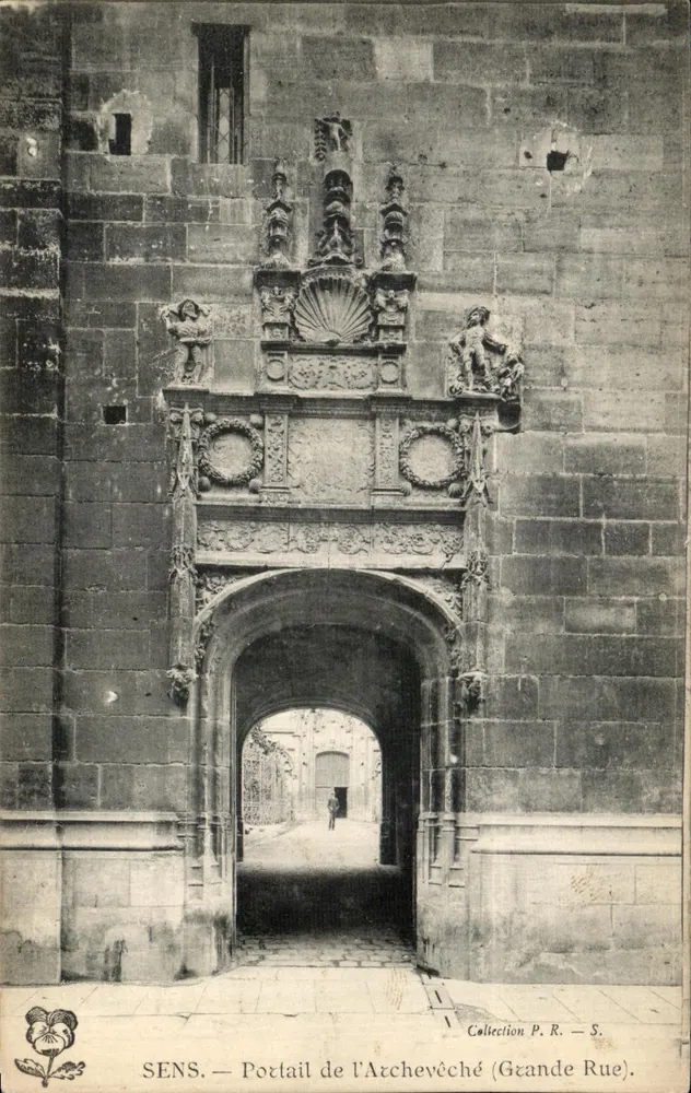 SENS — Portal do Arcebispo (Grande Rue) — Coleção P. R. - S. - Frente