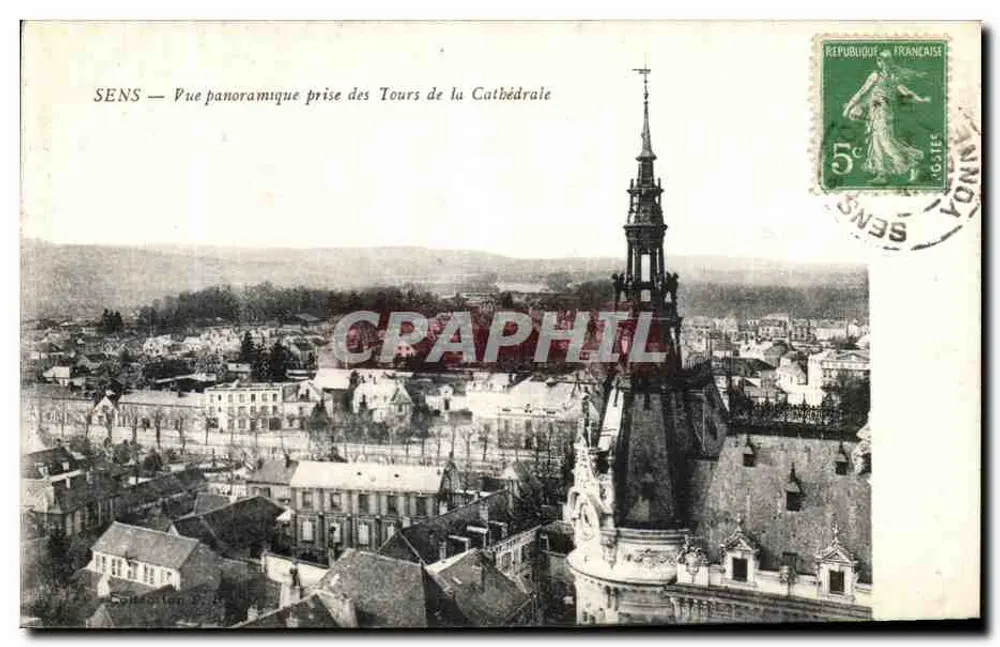 SENS — Panoramablick von den Kirchtürmen — Verlag nicht sichtbar - Vorderseite