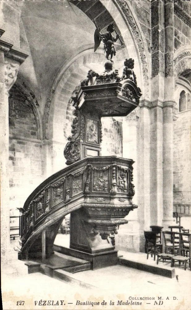 Vézelay — Basílica de Santa Maria — Coleção M. A. D. - Frente