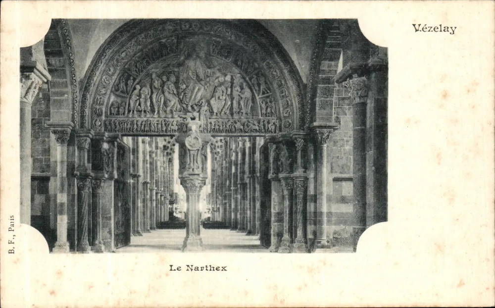 O Narthex — Vézelay — B.F., Paris - Frente