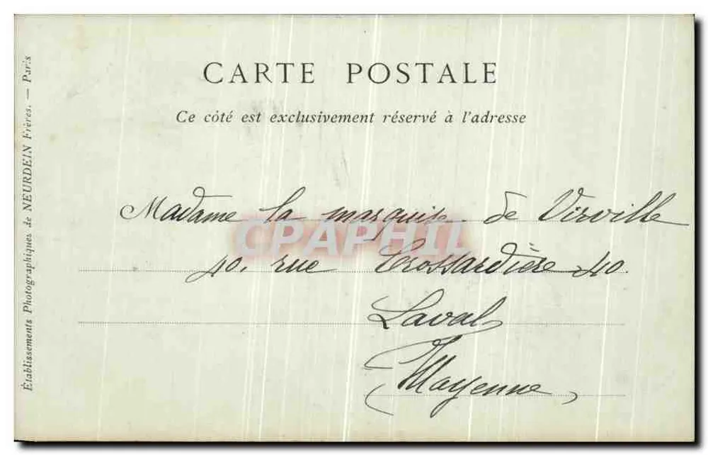 VÉZELAY — Die Neue Pforte, Außenansicht — Marie Guiller, Collections ND Phot - Rückseite