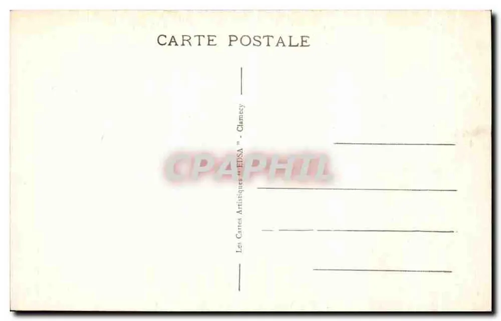 Vézelay (Yonne) — Vista Geral (Lado de Clamecy) — Editor Clamecy, n° 862 - Verso