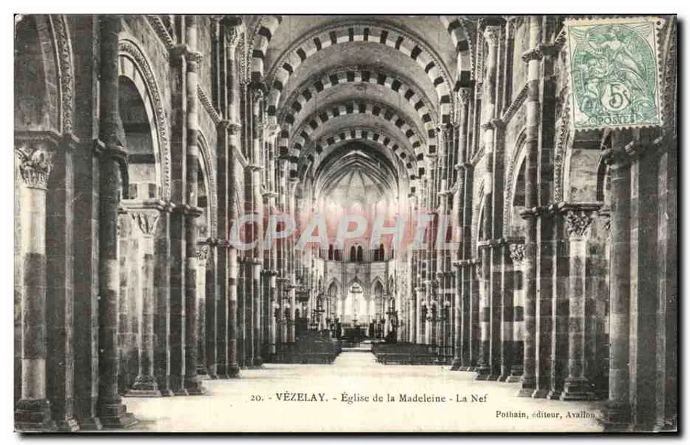 Vézelay - Kirche der Madeleine - Die Kirche — Pothain, Verlag, Avallon - Vorderseite