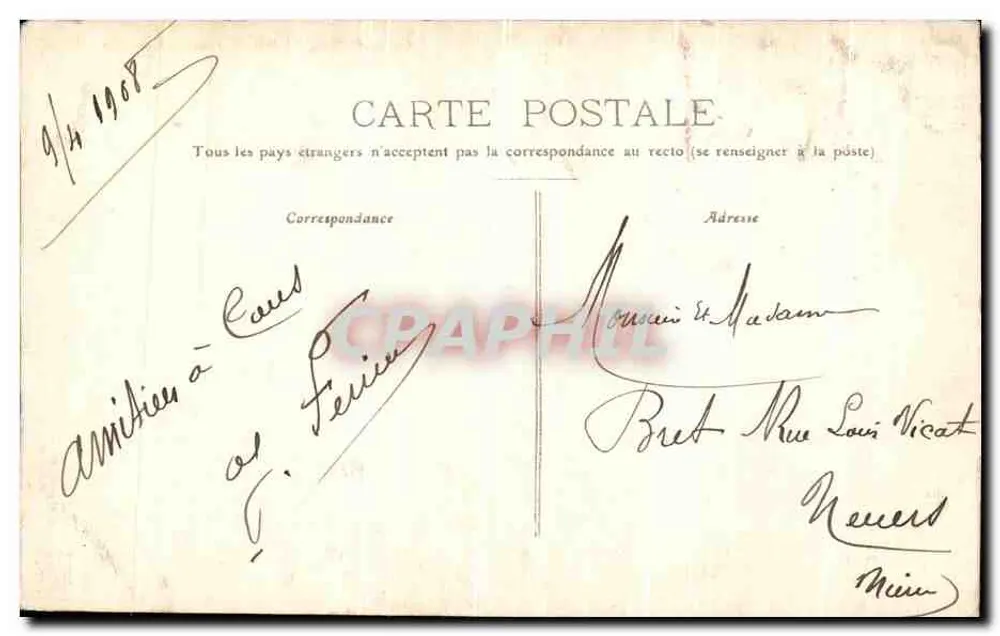 Die Kreuzigung der Cordelle — Vezelay — Polian, Verlag Avallon - Rückseite