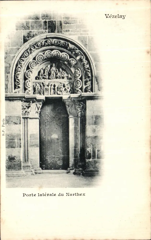 Zijkant van het Narthex — Vézelay — B.F. Paris - Voorkant
