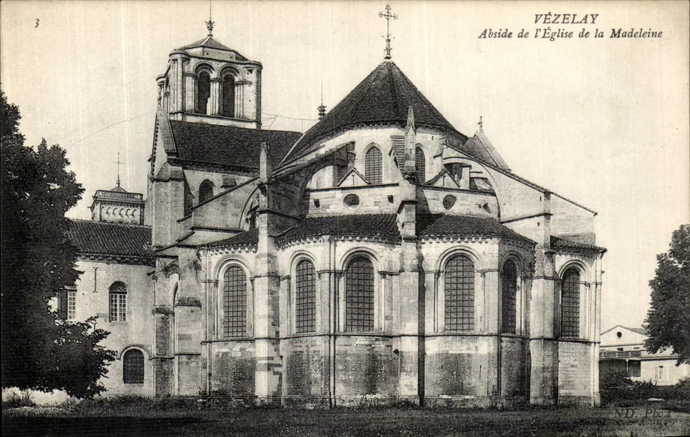 Vézelay — Apse der Kirche der Madeleine — ND. Foto - Vorderseite